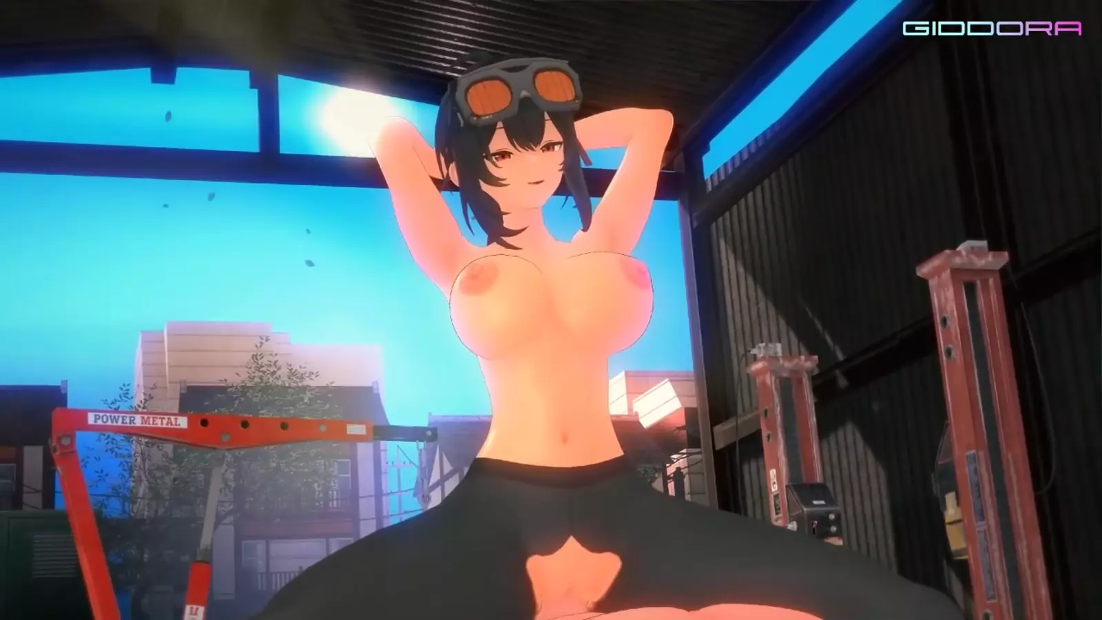 Shaggy fox girl shows seductively off her curves